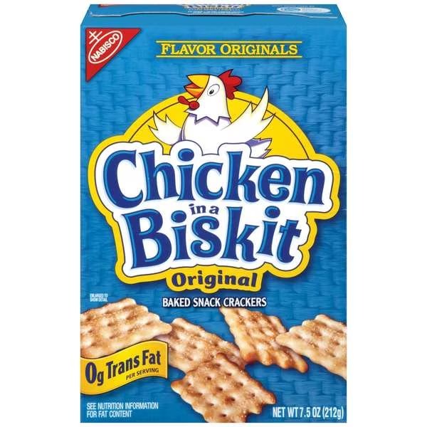 Nabisco Chicken In A Biskit Crackers 7.5 oz., PK6, Chicken In A Biskit, Mfr#: 03049